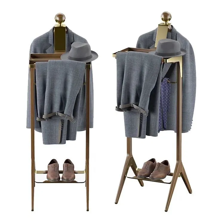 A hospitalidade fornece suporte de cabide de madeira para hotel